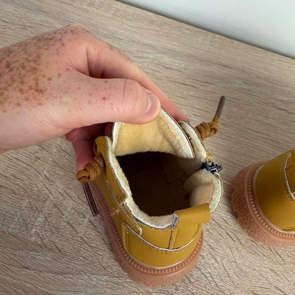 Toddler Boots Size 4 Winter Cozy Fur Lined